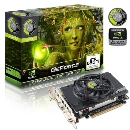 2048 MB nVidia GeForce GTX 550Ti Grafikkarte HDMI 2GB