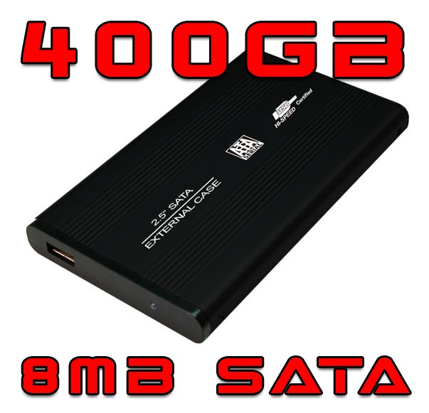 Externe 400 GB Festplatte 2,5 Zoll