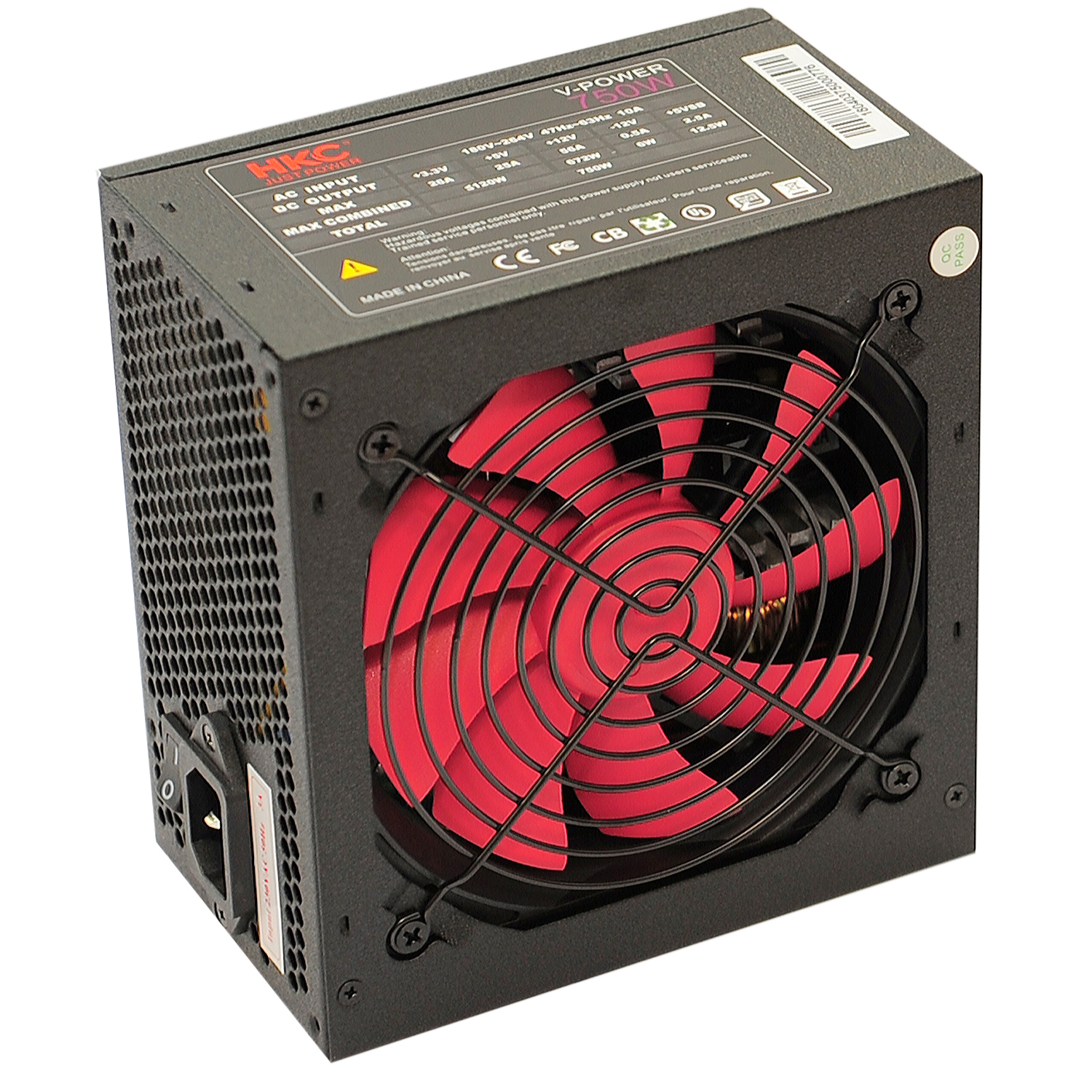 HKC 750 WATT Netzteil W GAMER PC Computer ATX SATA PCIe Leiser 12cm Lüfter 120mm eBay